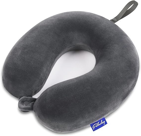 Travel Pillow Memory Foam for Airplanes - Neck Pillow for Traveling, Car, Home, Flight Pillow for... | Amazon (US)