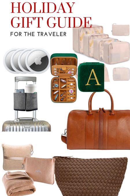 Gift guide, gift guide for the traveler, gift guide for her, travel gifts, travel bags, travel essentials, packing cubes, Amazon, travel, jewelry box for travel, apple, AirTags, travel pillow, gift ideas, last minute gifts,

#LTKHoliday #LTKtravel #LTKGiftGuide