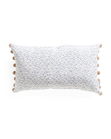 14x24 Outdoor Fish Wave Pillow | TJ Maxx