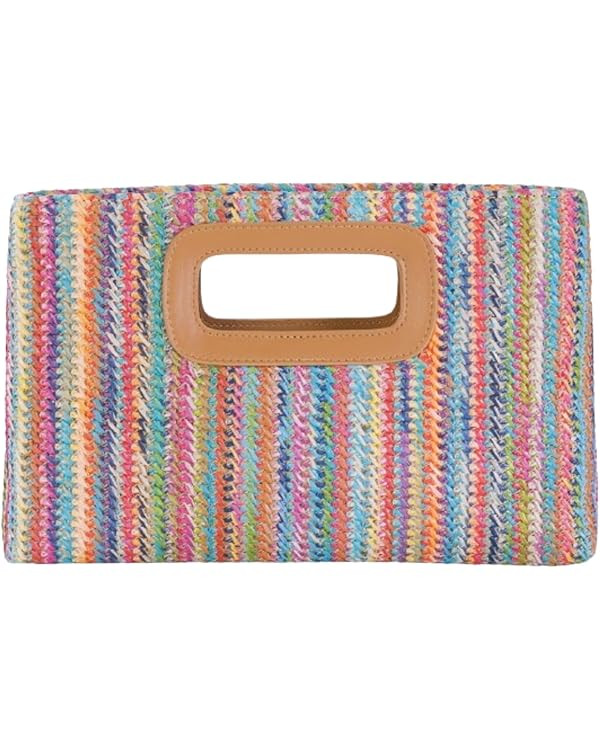 Natural Straw Flat Clutch Women 2025 Boho Purse Top Handle Crossbody Handbag Stylish Woven Envelo... | Amazon (US)
