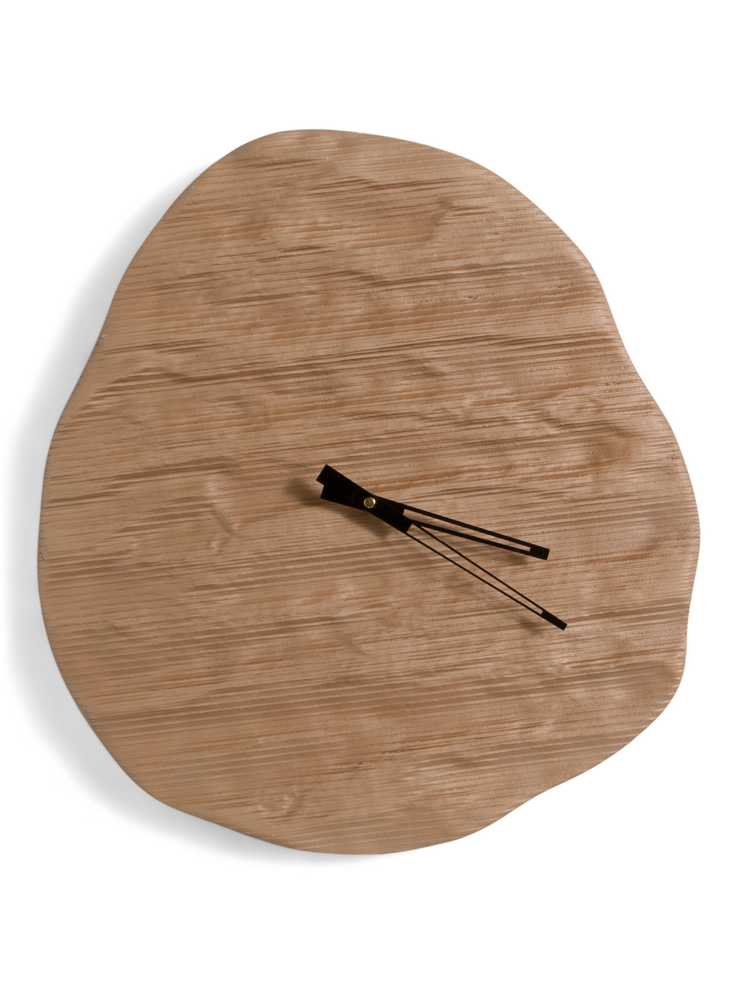 18x20 Organic Shaped Wood Wall Clock | TJ Maxx