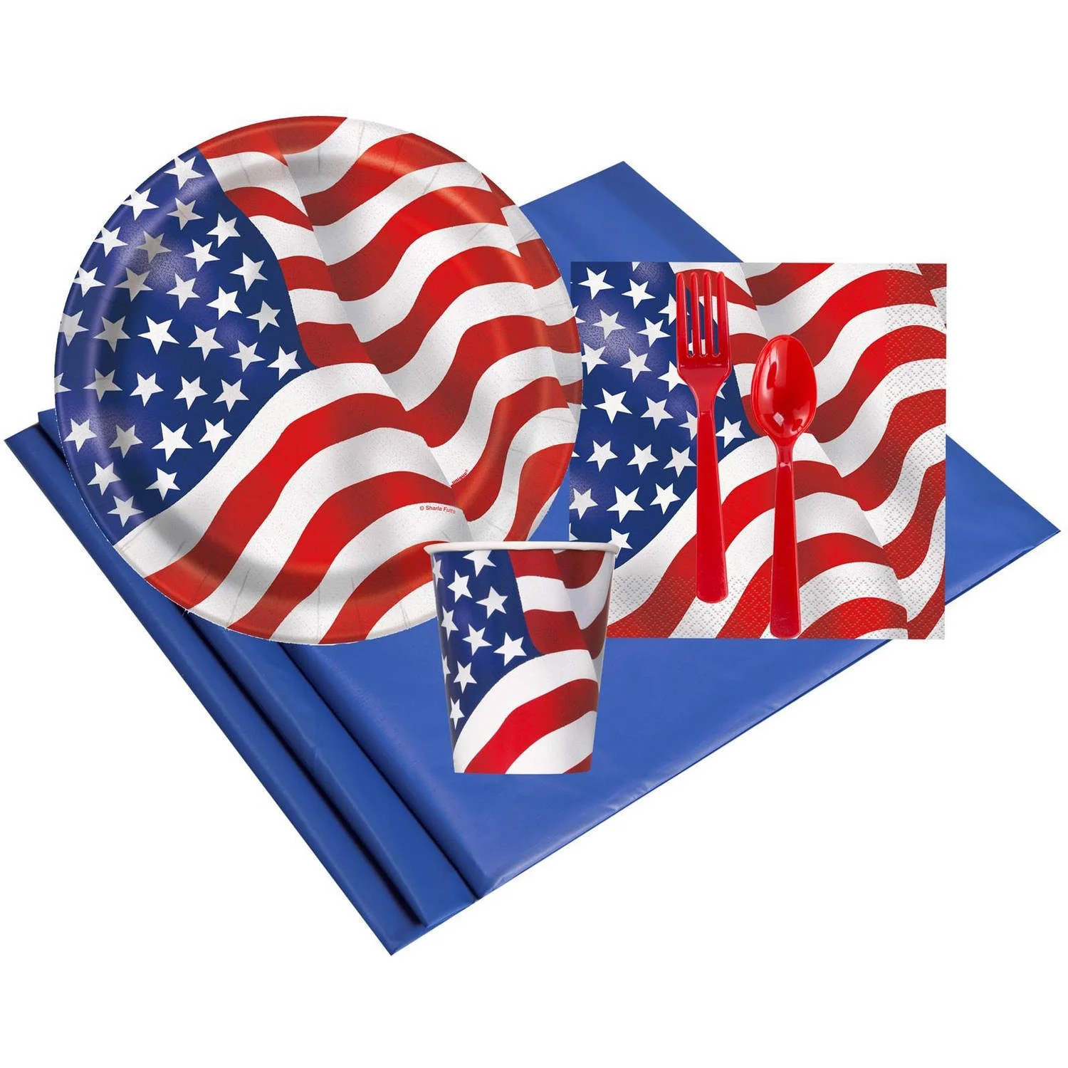 Partiotic USA Flag 8 Party Pack - Walmart.com | Walmart (US)