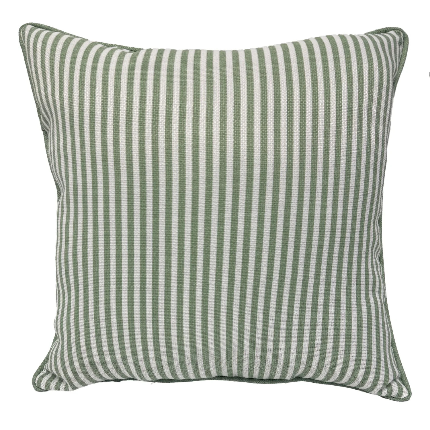 Better Homes & Gardens Striped Decorative Outdoor Throw Pillow, Off-White/Green | Walmart (US)