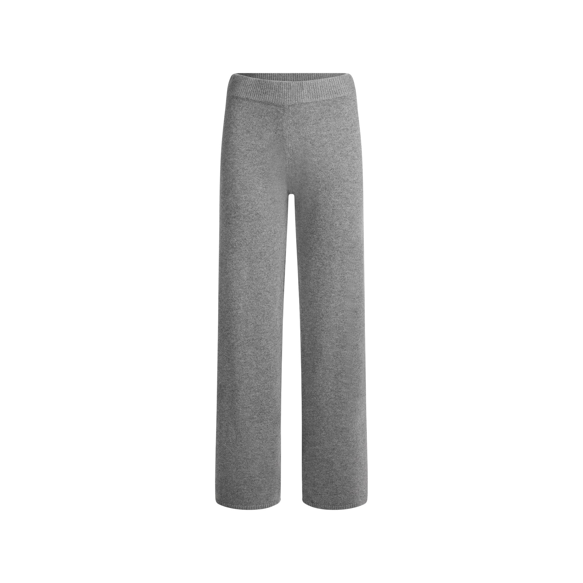 CASHMERE WIDE LEG PANT | DARK HEATHER GREY | SKIMS (US)