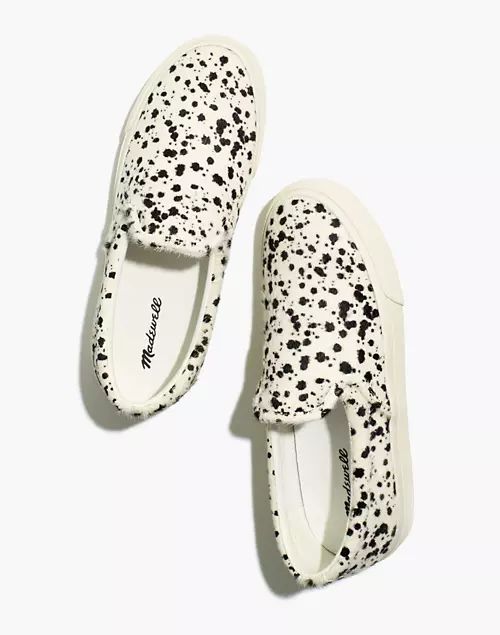 Sidewalk Slip-On Sneakers in Spatter-Painted Calf Hair | Madewell