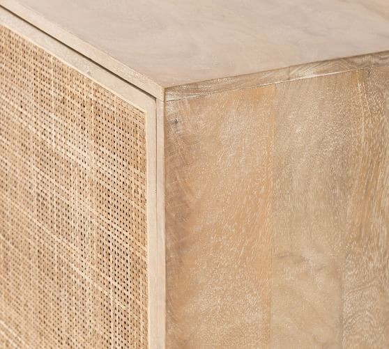 Dolores 72" Cane Console Table | Pottery Barn (US)