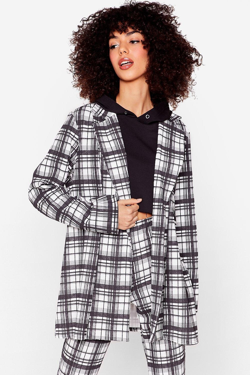 Everything's in Check Oversized Blazer | NastyGal (US & CA)
