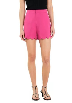 English Factory Women's Scallop Hem Shorts | Belk
