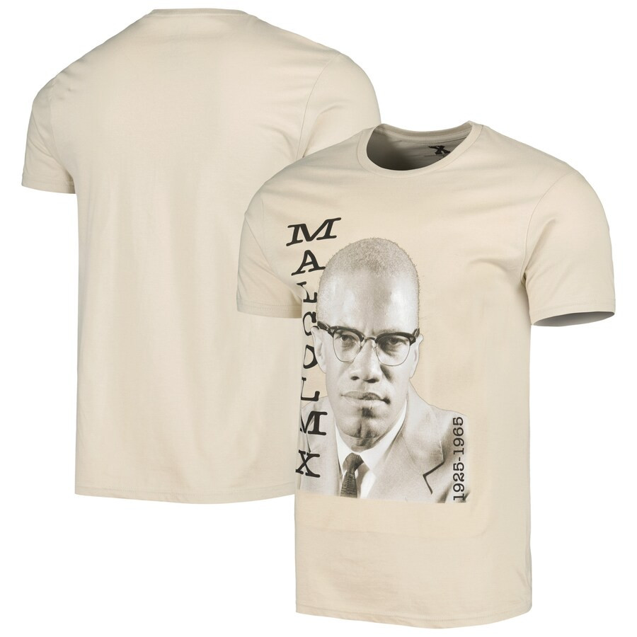 Malcolm X Graphic T-Shirt - Natural | Fanatics