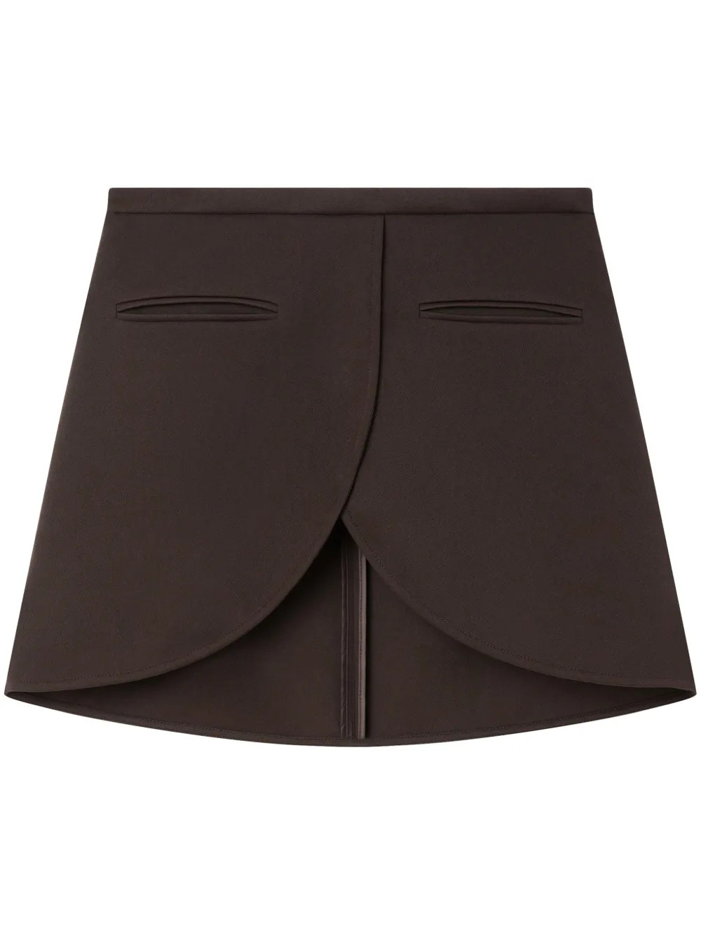 Courrèges Ellipse Mini Skirt | Brown | FARFETCH BR | Farfetch (BR)