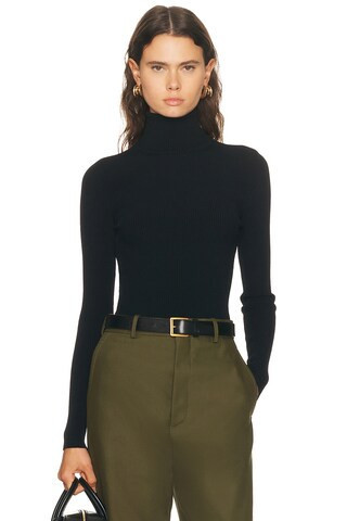 WARDROBE.NYC Matte Turtleneck Top in Black - Black. Size S (also in L, M, XS). | FWRD 