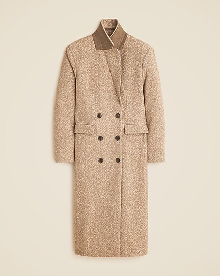 Palais double-breasted coat in herringbone | J. Crew US