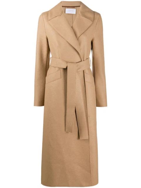 ConsciousHarris Wharf Londonwrap-around virgin wool coat | Farfetch Global