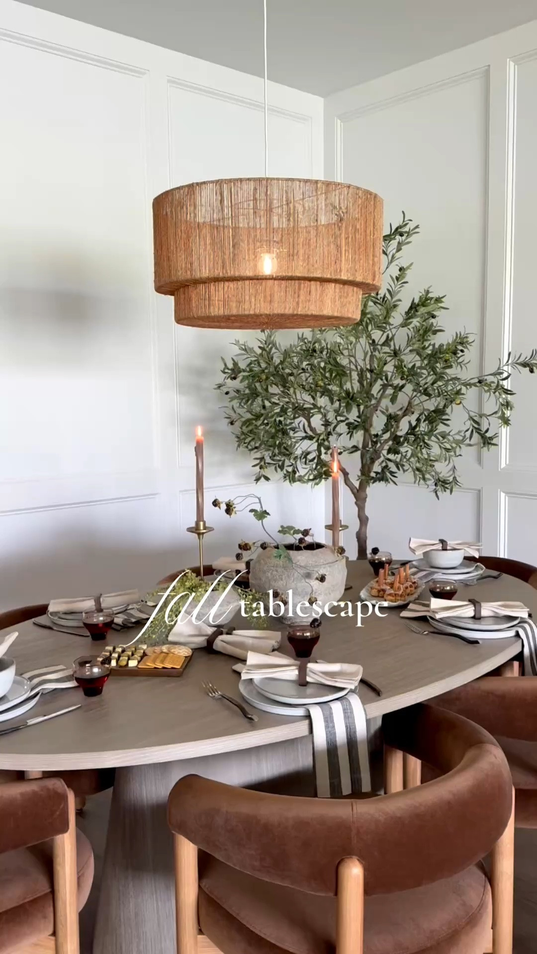 Creating the perfect fall tablescape 🍂

I wanted this tablescape to feel warm, cozy, and a little moody. These gorgeous table linens from @solinohome helped me bring my vision to life!! 🍂


#falldecor #falltabelscape #hosting #falltabledecor #autumn

#LTKHome #LTKSeasonal