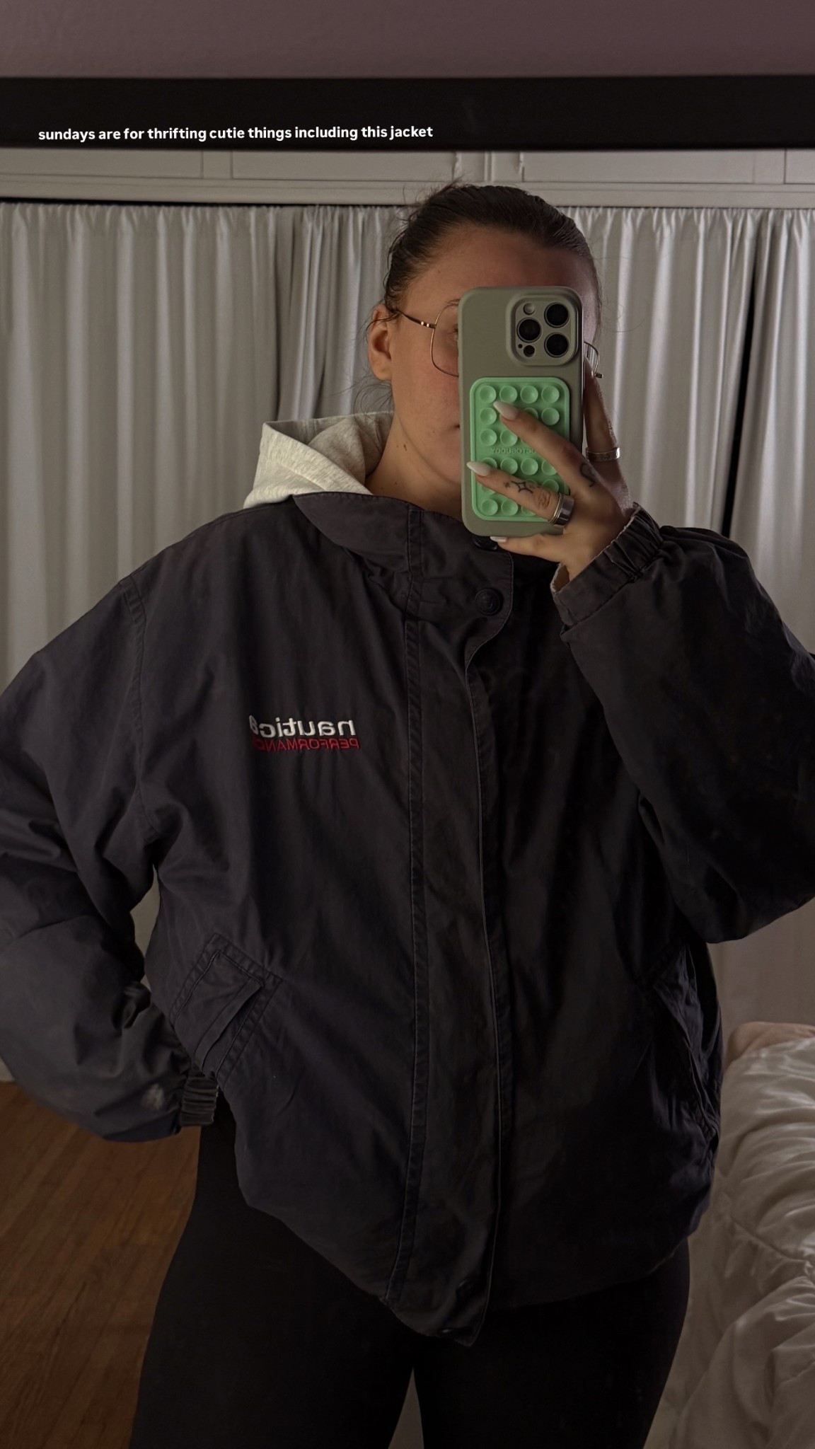 sundays are for thrifting cutie things including this jacket