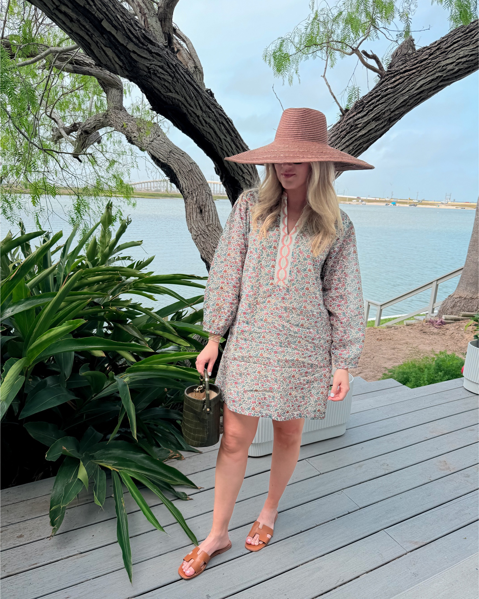 Got so many compliments on this @baybala dress this weekend! The details are 🙌🏼 wearing size M. Get 30% off my leather bucket bag. Discount applied at checkout! 

#LTKSeasonal #LTKTravel