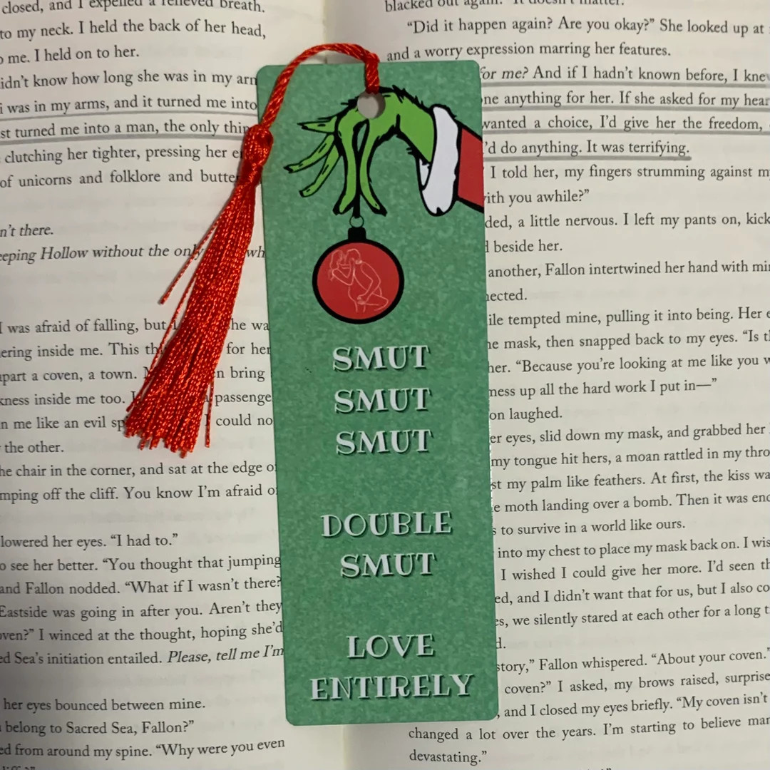 Smut Smut Smut Aluminum Bookmark | Book Lover Gift | Bookish Christmas | Smut Reader | Stocking S... | Etsy (US)
