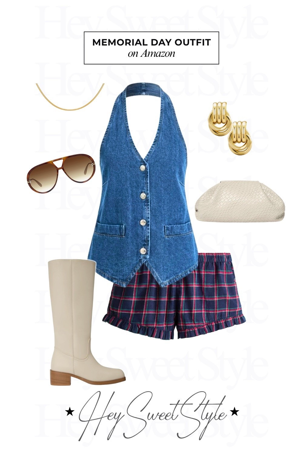 Denim + plaid 💙 | 12 Memorial Day Outfits on Amazon 🇺🇸⭐️