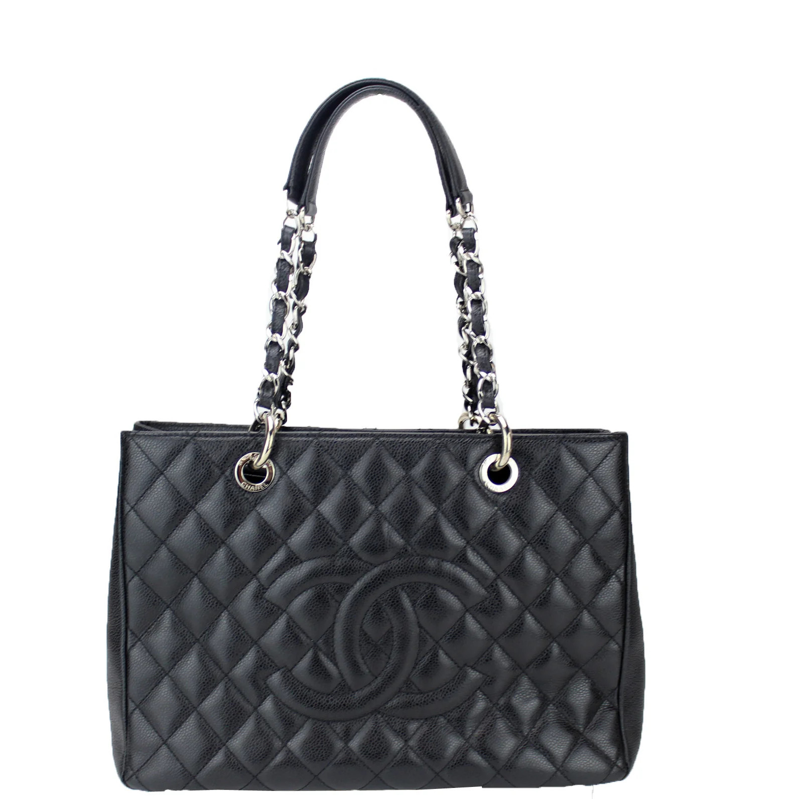 Grand Shopping Tote Caviar Leather | Keeks Designer Handbags