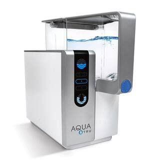 AquaTru Reverse Osmosis Counter Top Water Filtration System with BPA Free Clean Water Tank | The Home Depot