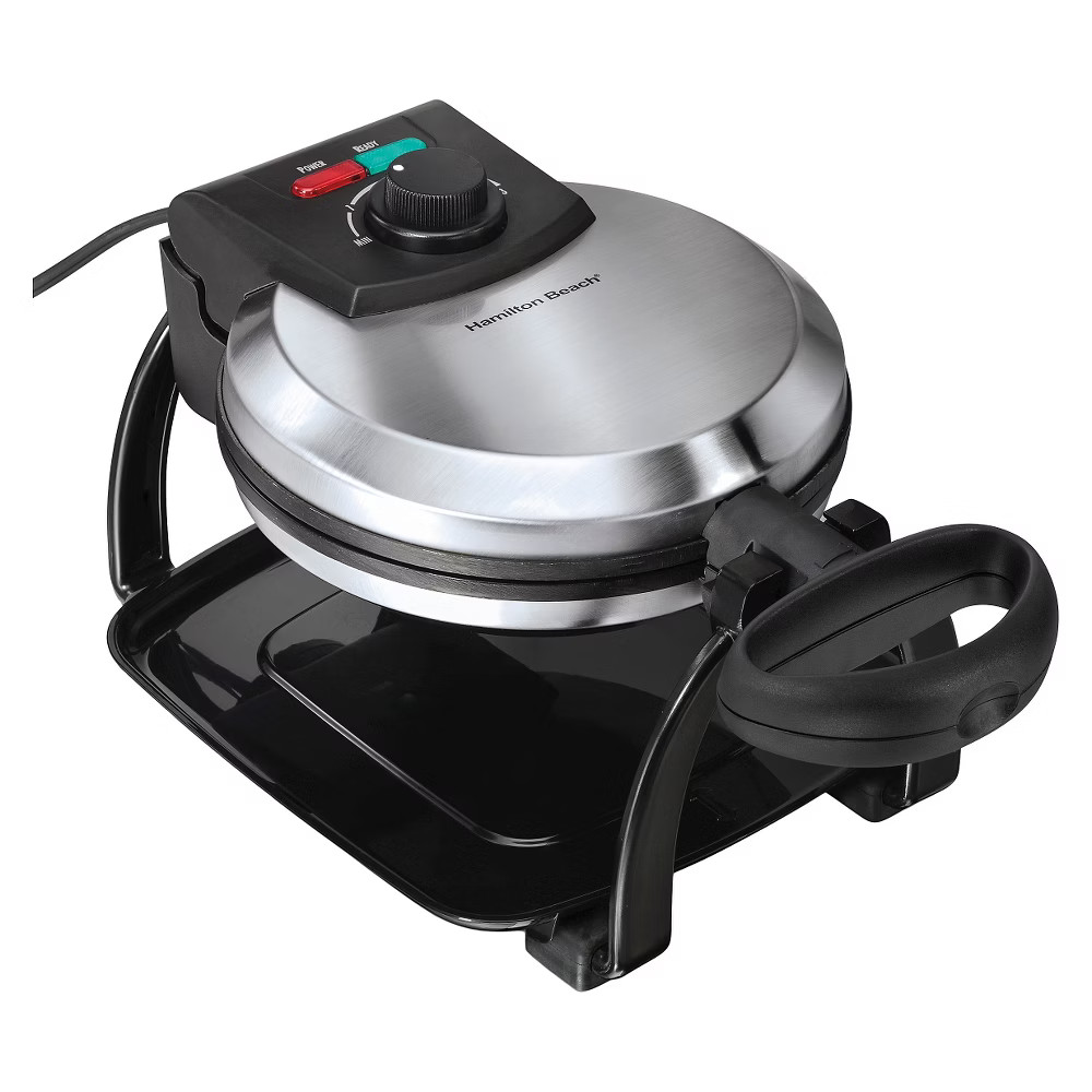 Hamilton Beach Belgian Style Flip Waffle Maker - Stainless Steel | Target