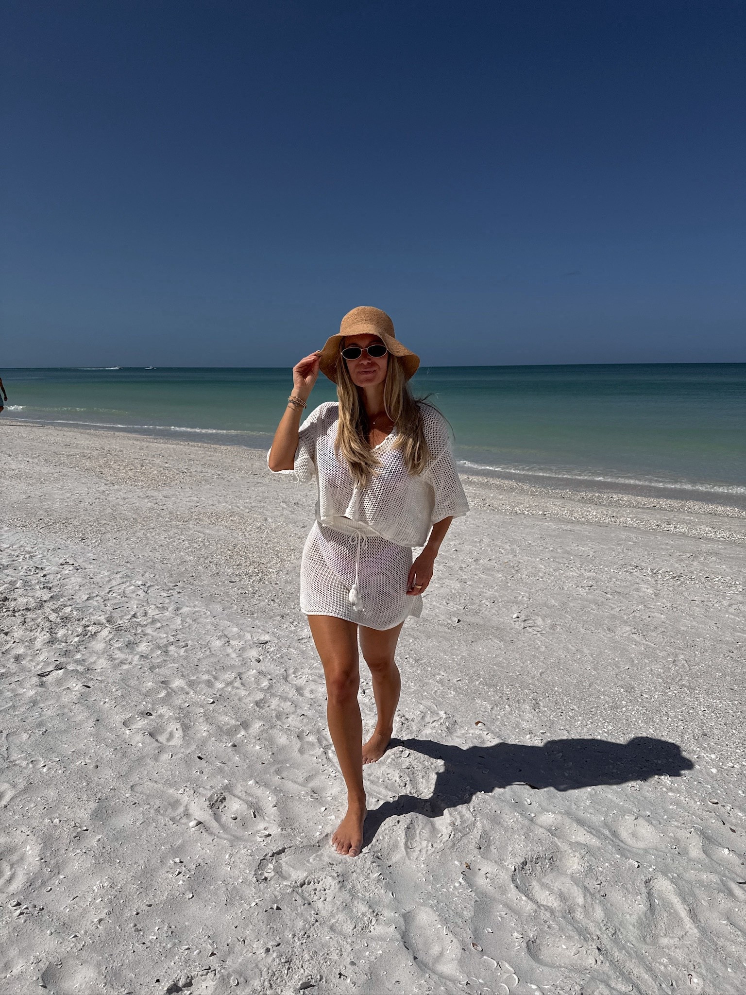 Beach day ootd -
@abercrombie   Abercrombie beaded shell top with an L'space crochet coverup.
@Aritzia   hat

Wearing a small in everything

swim outfit, beach outfit, crochet coverup, shell bikini, pink bikini, summer swim, vacation outfit, poolside look, beach day outfit, trendy swim


#LTKSwim #LTKSeasonal #LTKootd