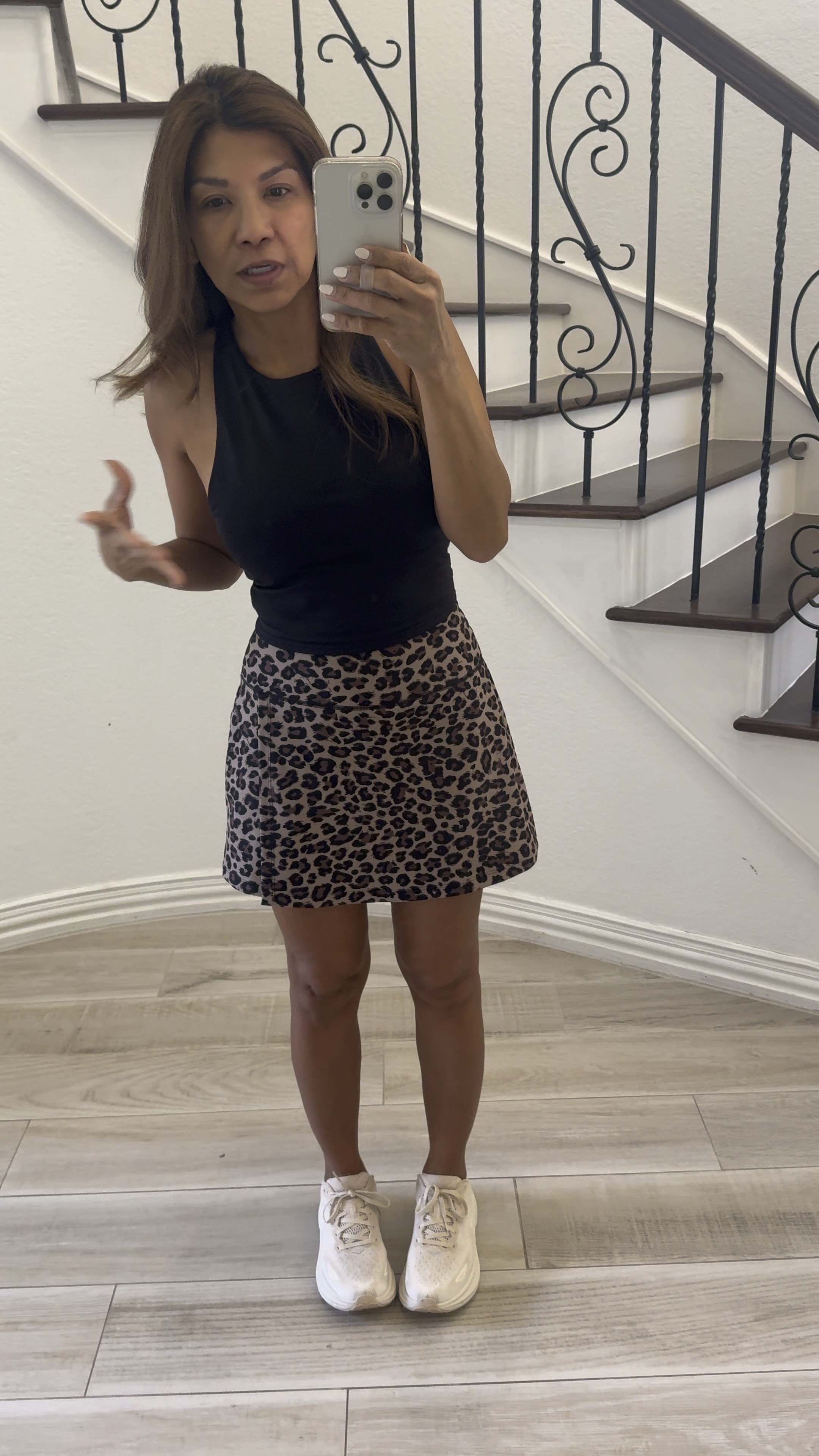 Skort in small tts
I have the tank top that go with it(not shown here) in medium. 
Shoes tts

#LTKFitness #LTKOver40 #LTKActive