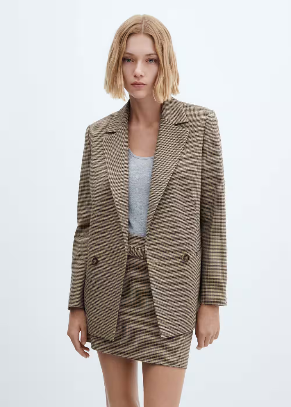Cross button blazer | MANGO (US)