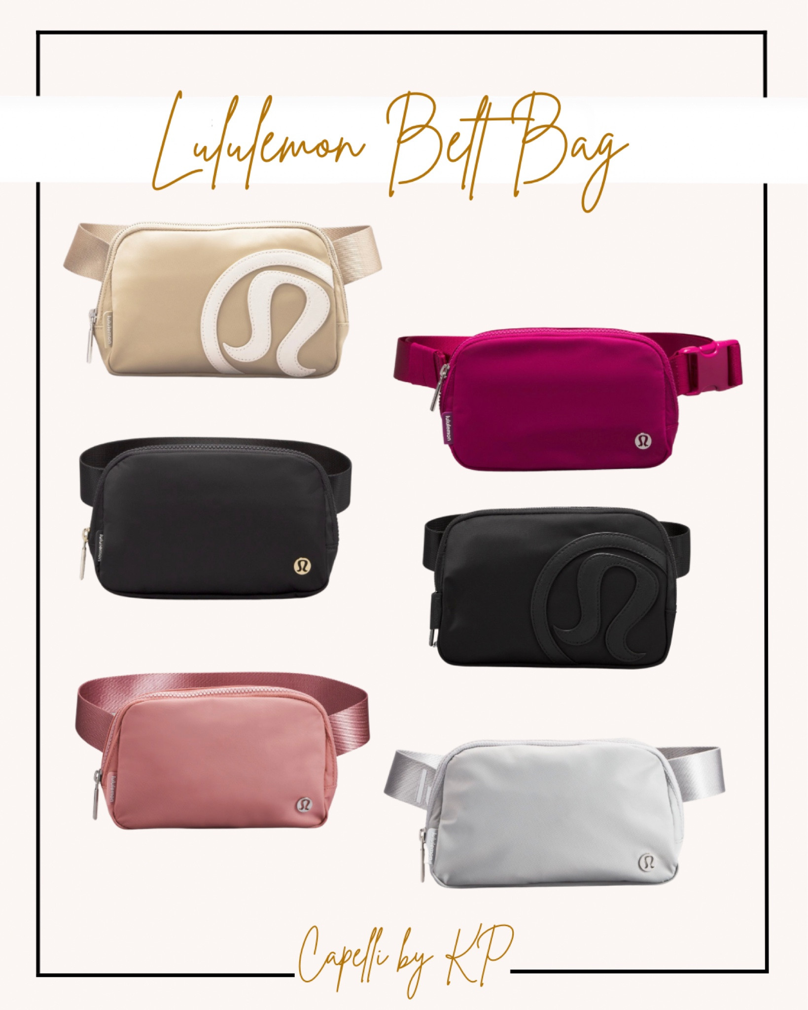 Lululemon Belt Bag 
Spring Bag 
Spring Colors 

#LTKFind #LTKstyletip #LTKSeasonal