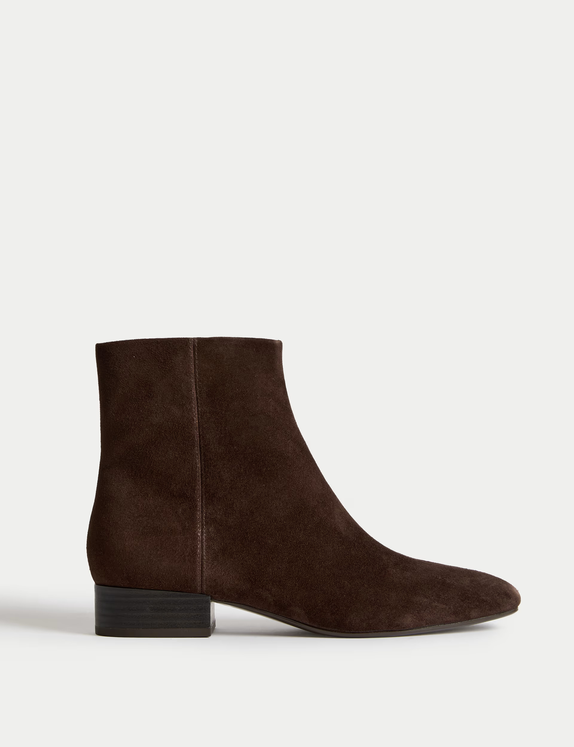 Wide Fit Suede Block Heel Ankle Boots | M&S Collection at M&S | Marks & Spencer (UK)