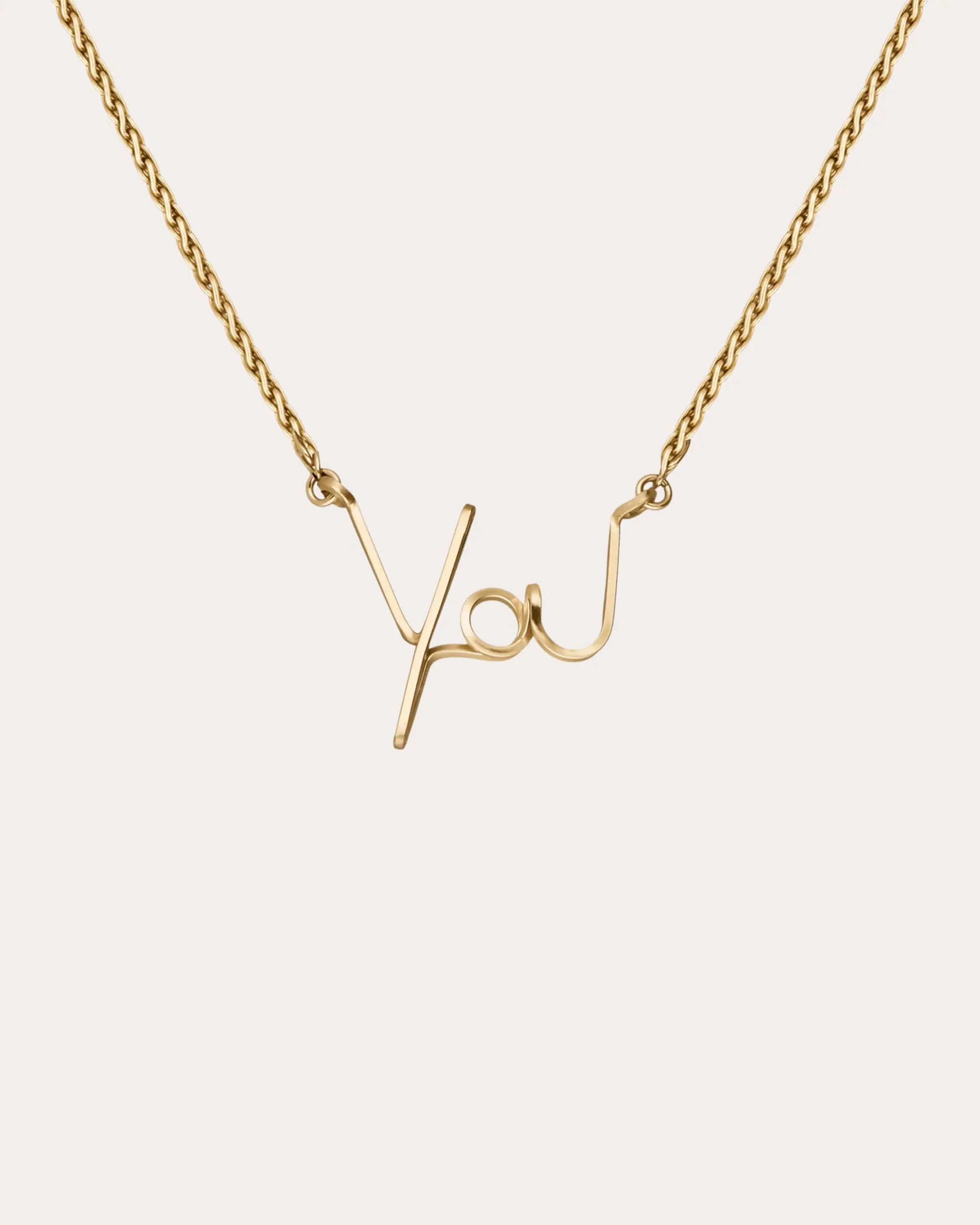 Atelier Paulin Women's 'You' 14K Gold-Filled Pendant Necklace in Yellow Gold | Olivela
