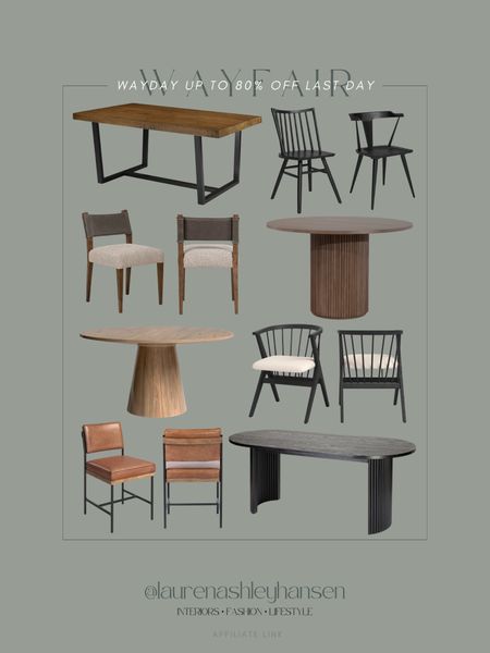 Dining furniture favorites! All of these pieces are majorly marked down for the final day of Wayfair’s Wayday sale! Up to 80% off and the sale ends tonight. 

#LTKStyleTip #LTKHome #LTKSaleAlert