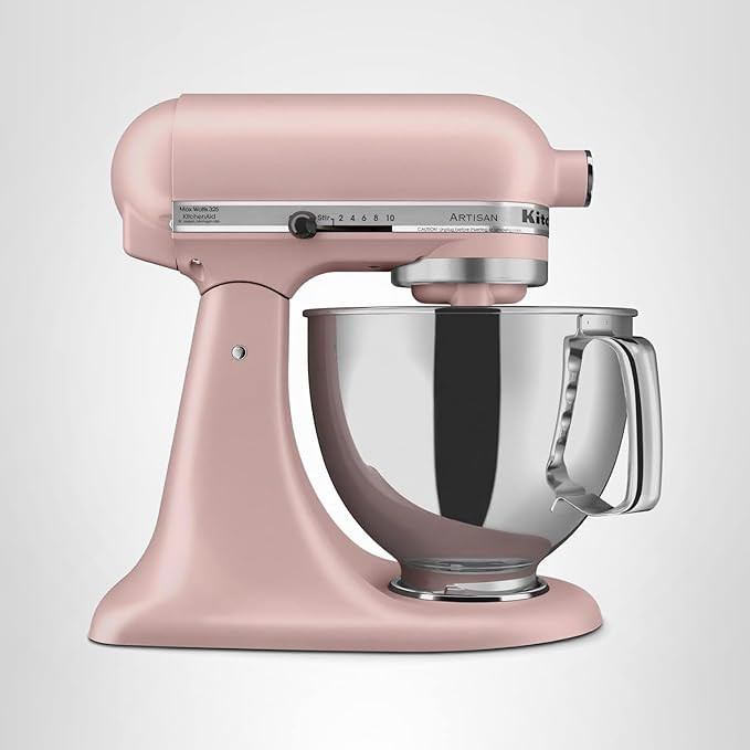 KitchenAid Artisan Series 5 Quart Tilt Head Stand Mixer with Pouring Shield KSM150PS, Dried Rose | Amazon (US)