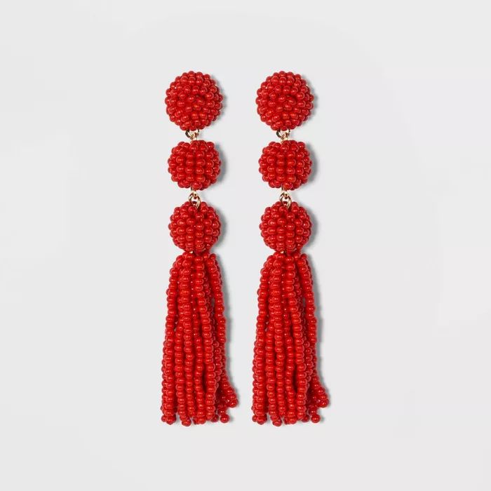 SUGARFIX by BaubleBar Beaded Ball Drop Tassel Earrings | Target