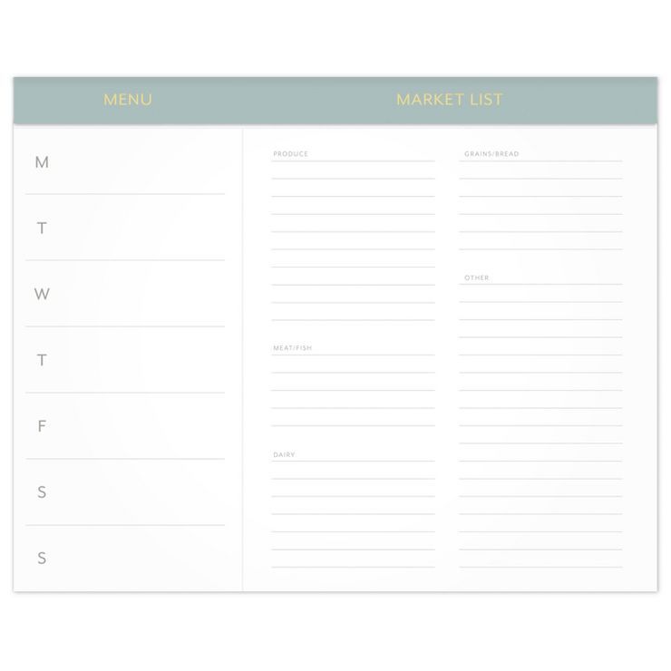 Market and Menu Notepad | Target