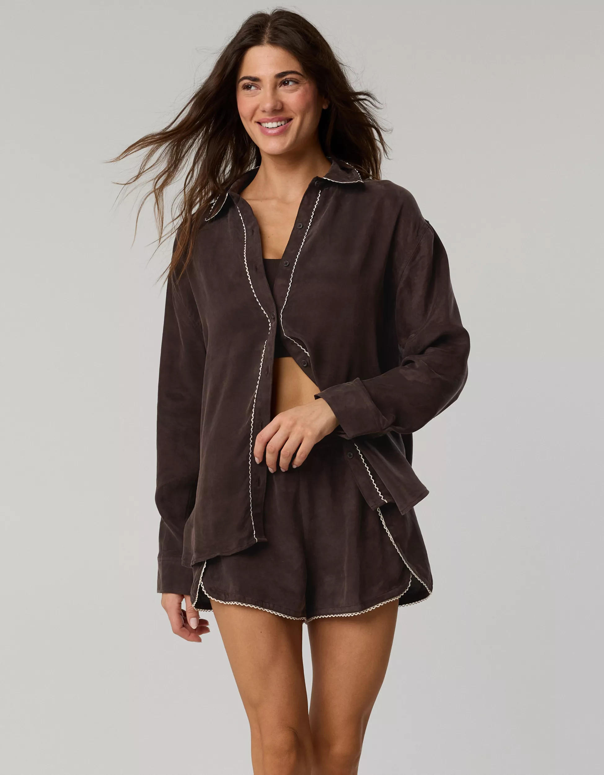 OFFLINE By Aerie You're So Smooth Button Up Shirt | Aerie