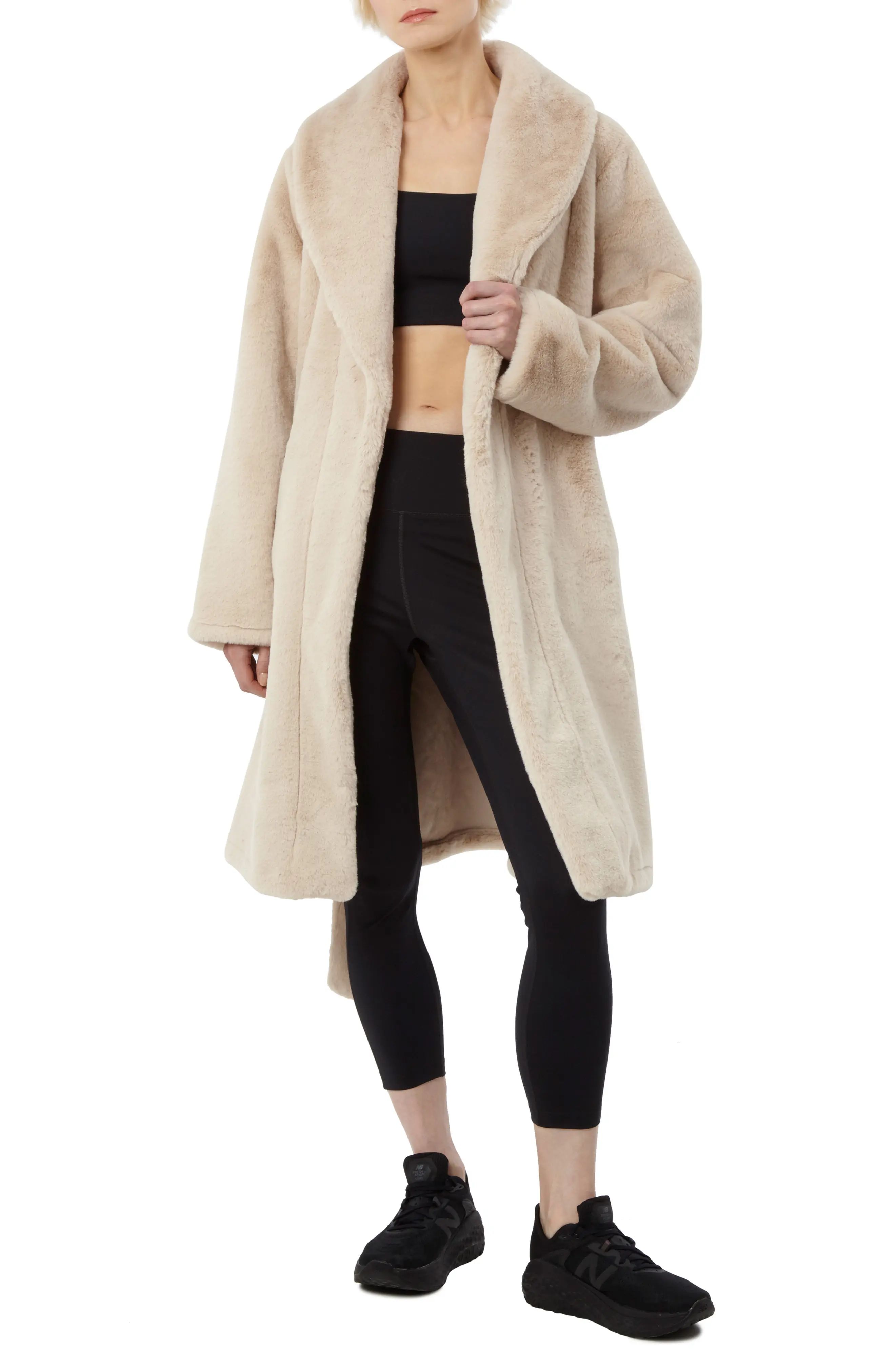 Apparis Women's Bree Faux Fur Coat in Latte at Nordstrom, Size Small | Nordstrom
