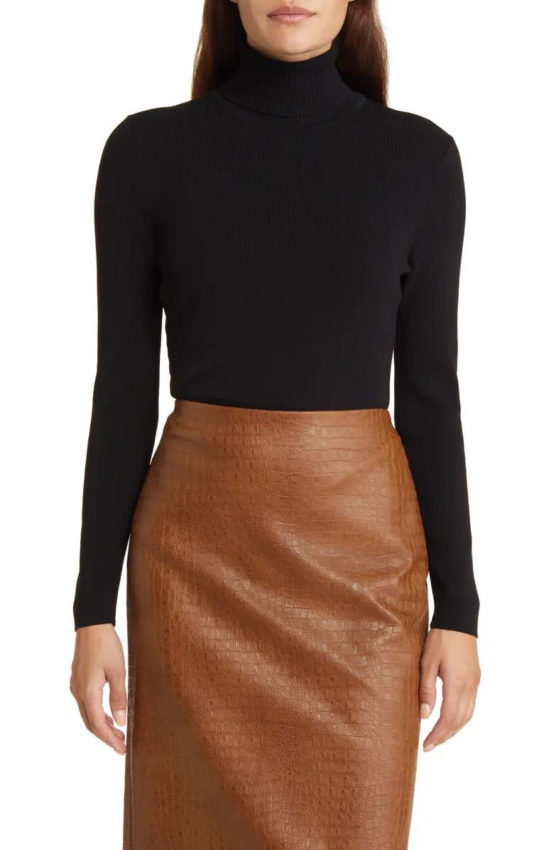 Anne Klein Rib Turtleneck Sweater | Nordstrom | Nordstrom