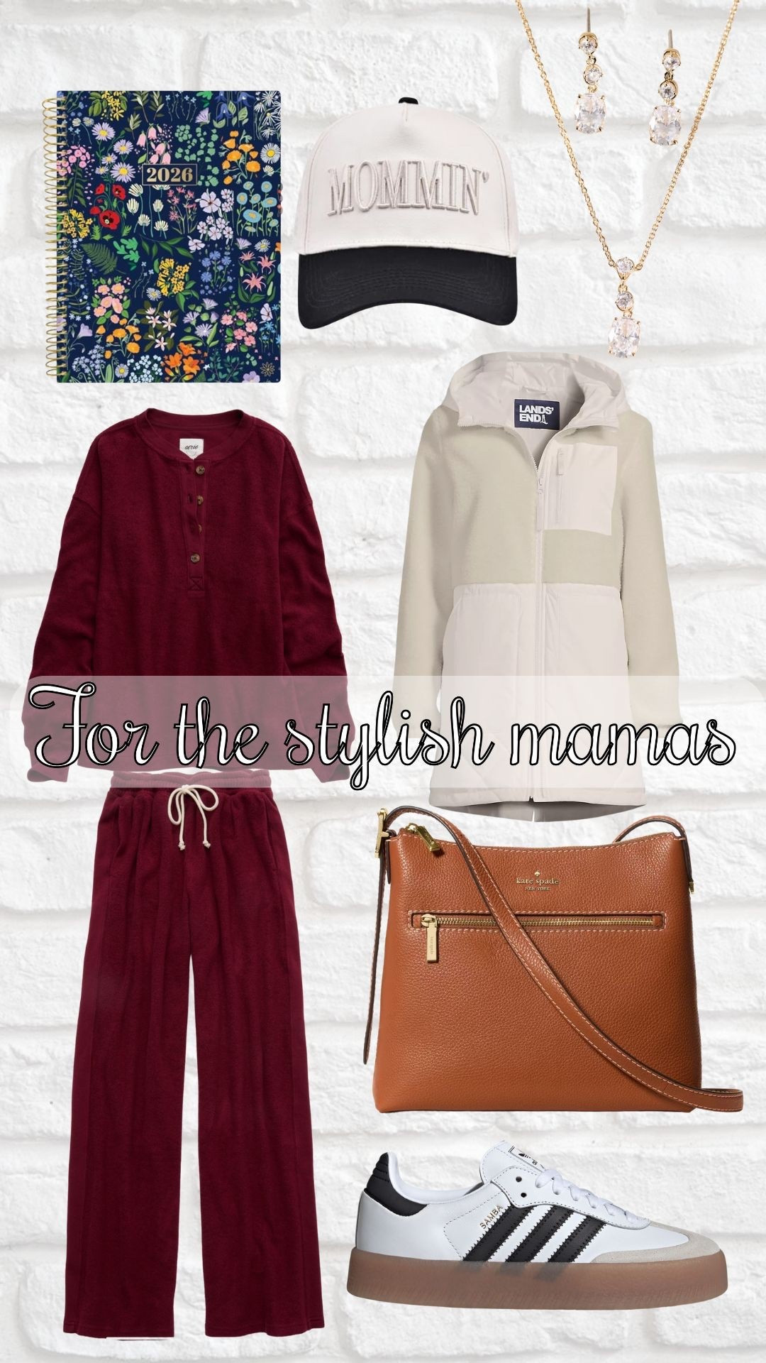 These are some gift ideas for the moms who want to be stylish AND rock with comfort in the car rider line:

-A daily mom planner (who’s got practice today??)
-Minimalist, gold jewelry (accessories can make an outfit)
-A neutral, every day crossbody bag (who has time to switch bags everyday??)
-Warm, cozy jacket but still cute (it’s about to get cold outside!)
-Matching sets that are cute and cozy (to make getting dressed in the morning that much easier)
-A cute baseball cap (sometimes it’s been too many days since we’ve washed our hair and no amount of dry shampoo can save it)

These are going to be hits! Next up for the guide, we’ll have the tech that simplifies a mama’s life!

#LTKGiftGuide #LTKmomlife #LTKCyberWeek