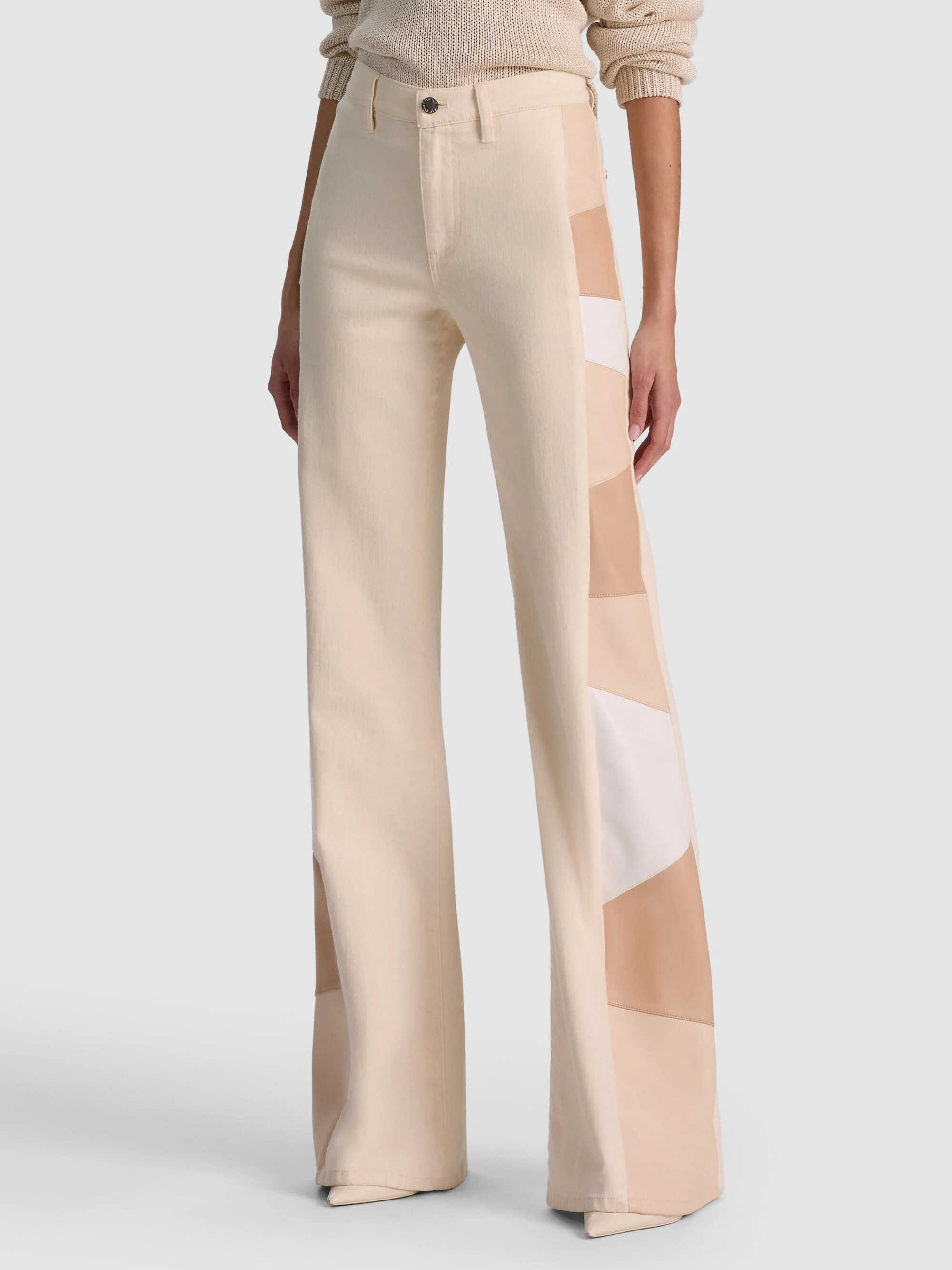 BEAUTIFUL VEGAN PATCHWORK JEAN | Alice + Olivia