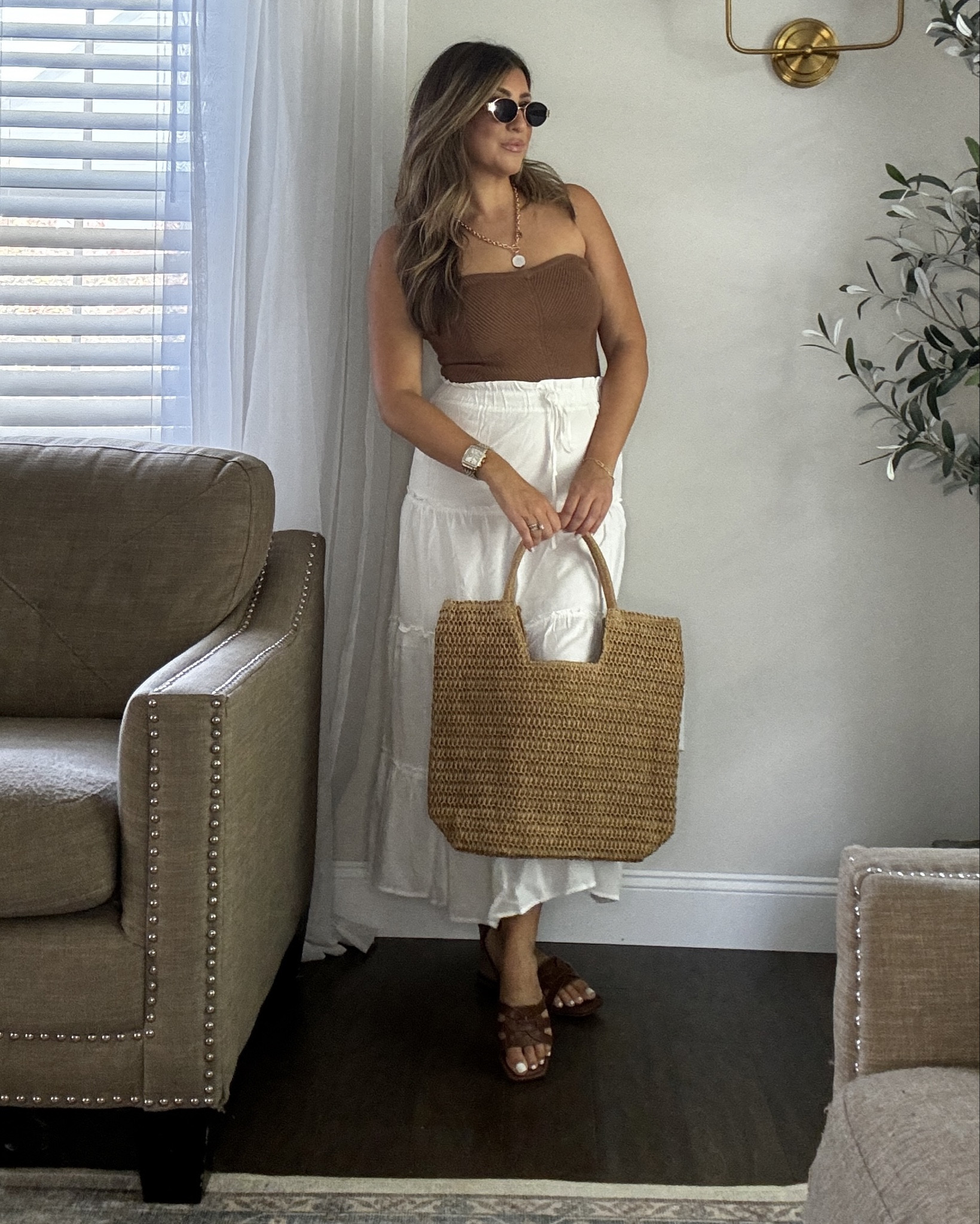 Love this white maxi skirt and top. Wearing meds. Wore this to a backyard birthday party this past wke! Xx 

Wearing iconic nude lip liner and rose quartz gloss!

Use code LAURENHORN to save 20% OFF. 🫶🏼

Vacation outfit. Summer outfit. Aerie top.

#LTKTravel #LTKFindsUnder50 #LTKStyleTip