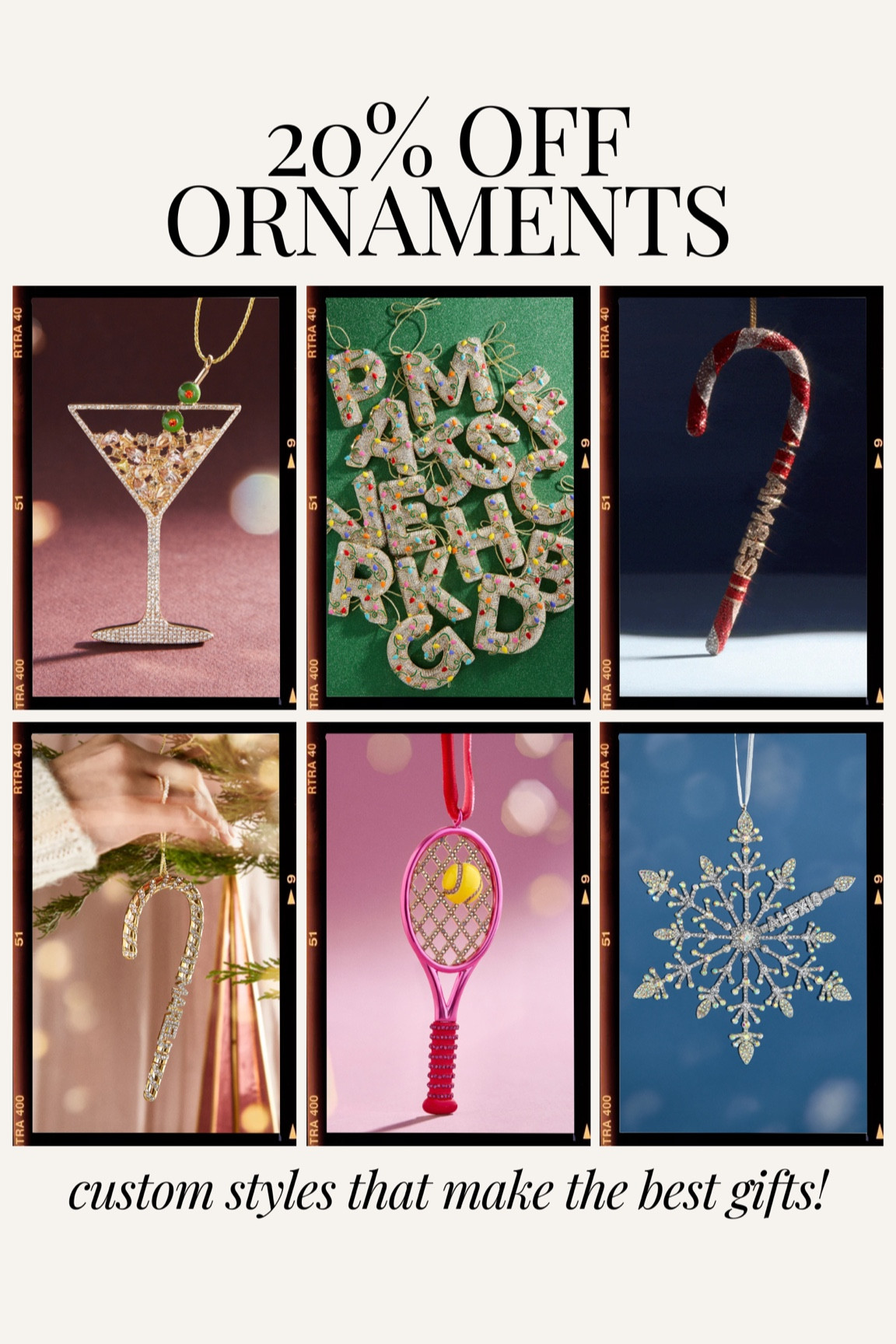 20% off ornaments at Baublebar! The custom ornaments make the best gifts

Gift guide, gifts for her, ornament gift, custom gift, personalized gift 

#LTKHoliday #LTKSaleAlert #LTKGiftGuide