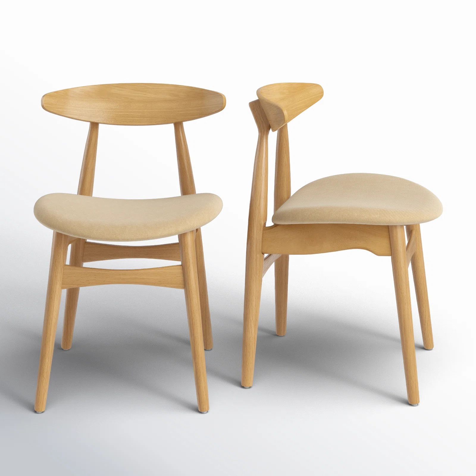 Gallman 18.5'' H Fabric Upholstered Side Chair (Set of 2) | Wayfair North America