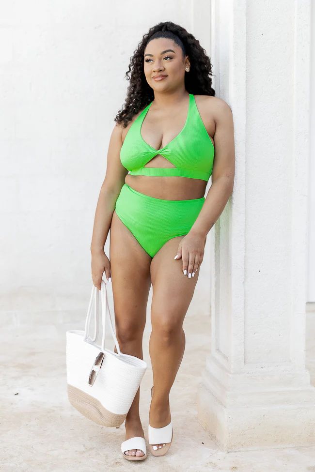 Green with Envy Lime Green Bikini Bottoms FINAL SALE | Pink Lily