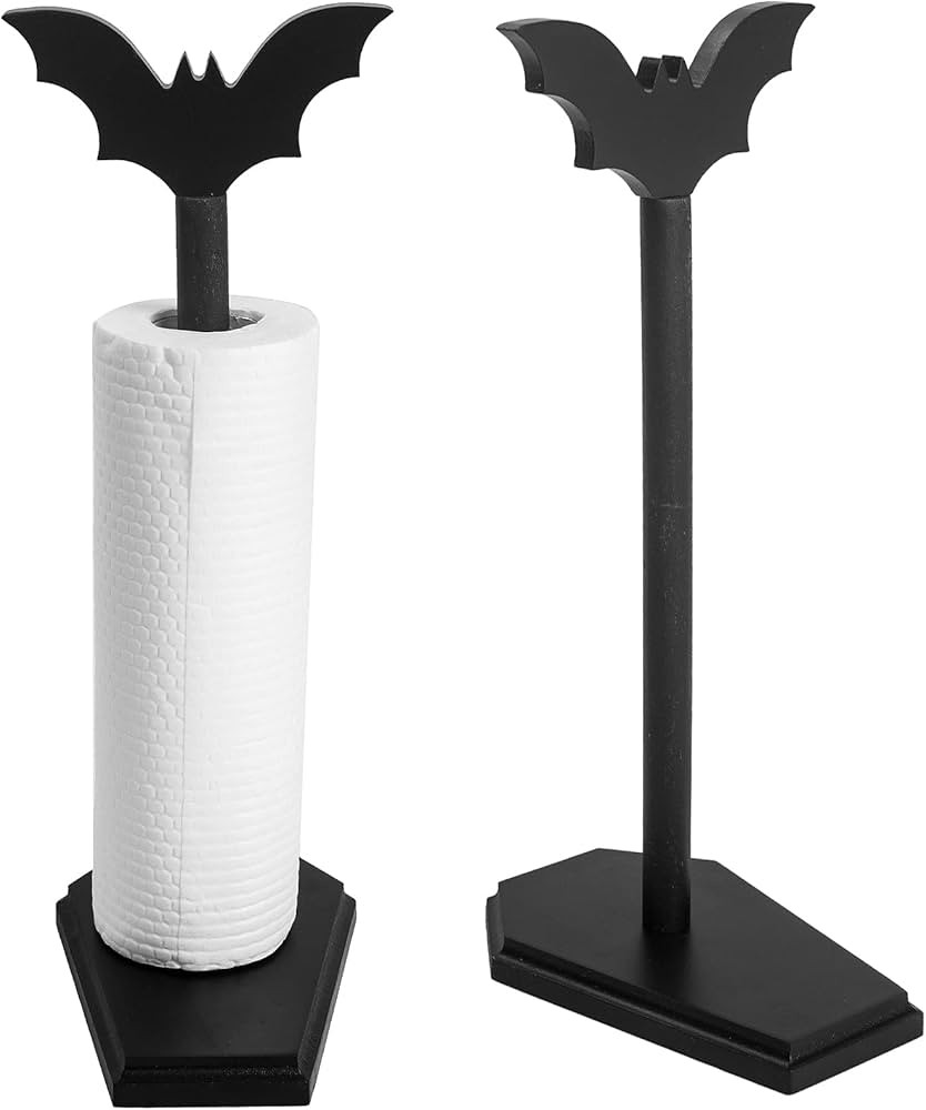 SEREIINO Bat Paper Towel Holder - Halloween Decor for Kitchen and Bathroom - Gothic Home Decor fo... | Amazon (US)