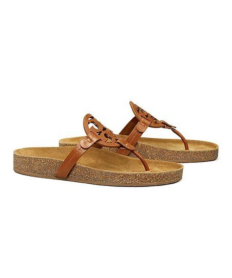 Tory Burch Classic Cuoio Miller Cloud Leather Flip-Flop - Women | Zulily