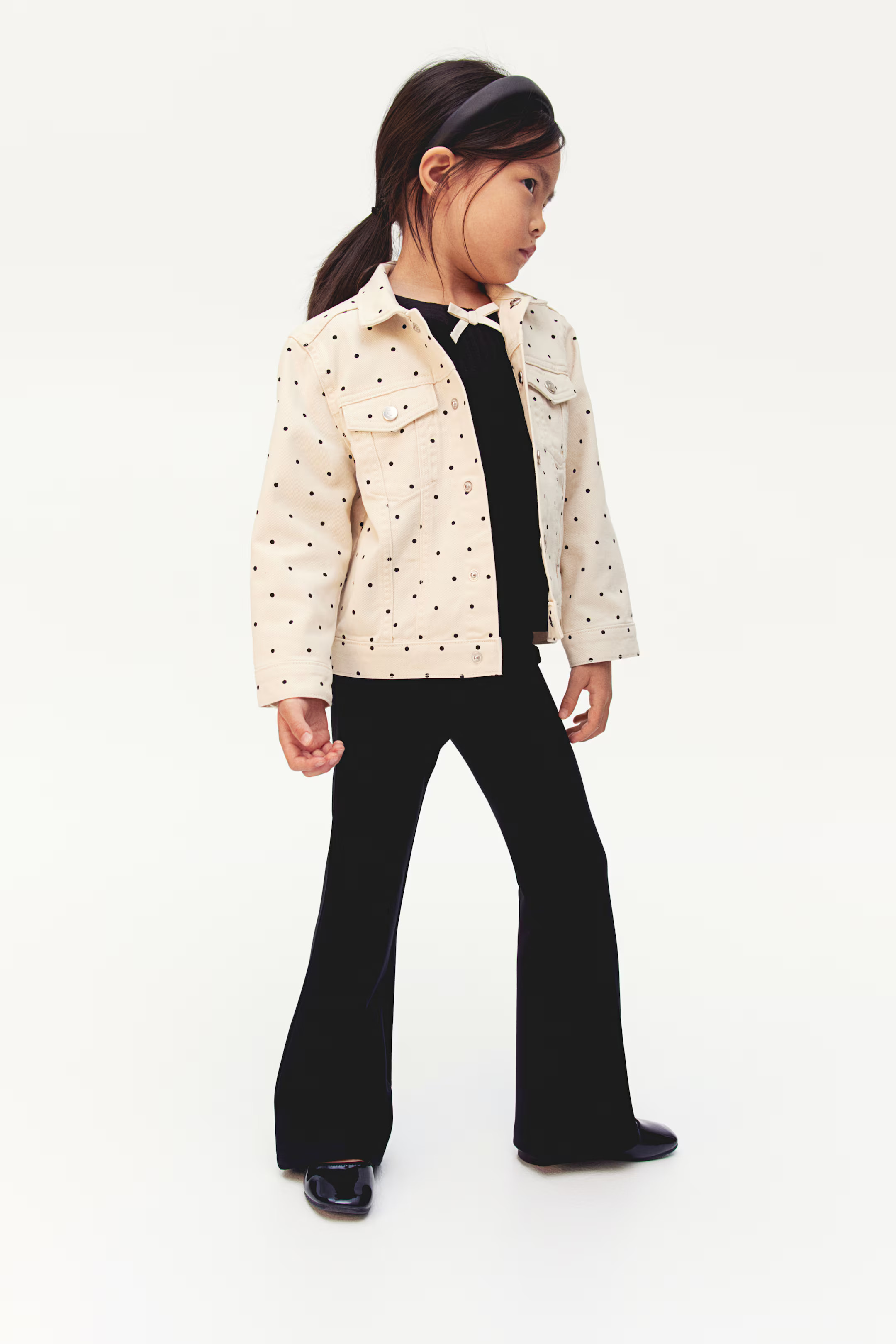 Flared Ponte Leggings - Black - Kids | H&M US | H&M (US + CA)