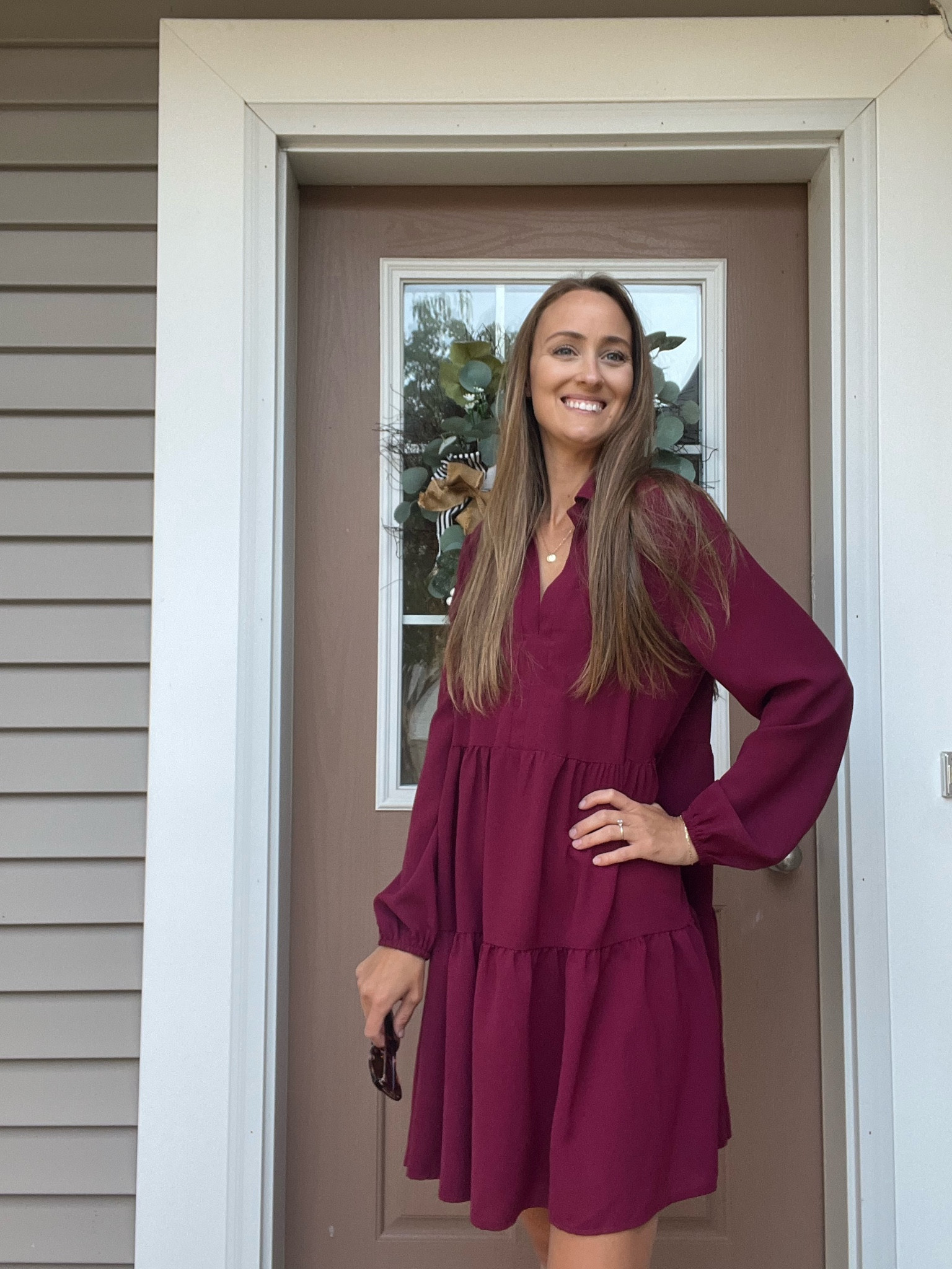 Perfect fall wine dress. It has a collar and super flowy and comfy. If in-between sizes, size down one. 

I’m in size small and 5’7”

Fall fashion | fall dress | fall outfits | fall style | women’s style | dress | Amazon style | Amazon dress | Amazon fashion | swing dress 

#LTKHoliday #LTKfindsunder50 #LTKSeasonal