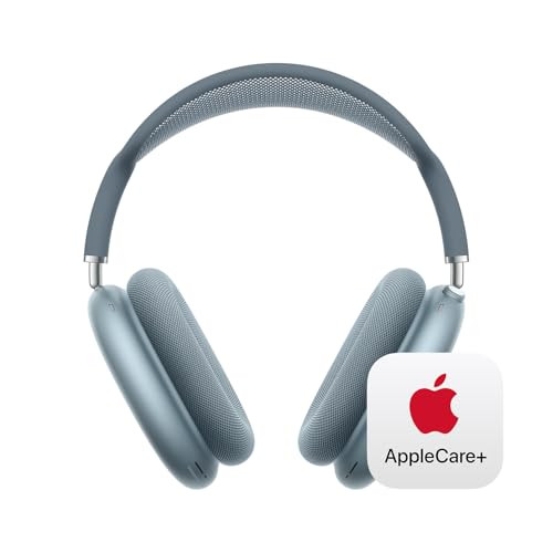 Apple AirPods Max Wireless Over-Ear Headphones, Pro-Level Active Noise Cancellation, Transparency Mode, Personalized Spatial Audio - Blue with AppleCare+ (2 Years) | Amazon (US)