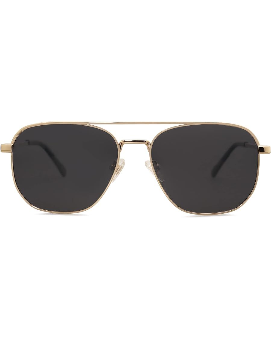 SOJOS Retro Aviator Polarized Sunglasses Womens Mens Vintage Square Shades Sun Glasses UV400 SJ11... | Amazon (US)